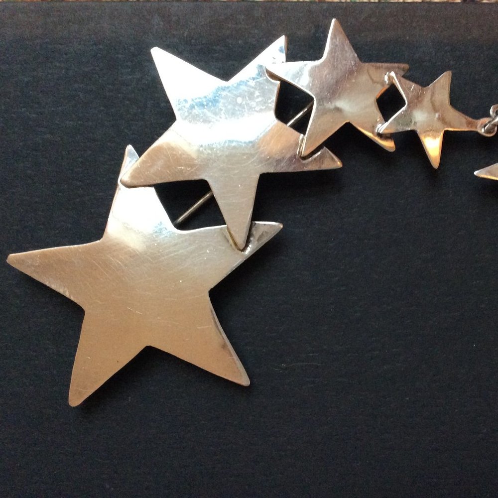 Sterling silver Star brooch